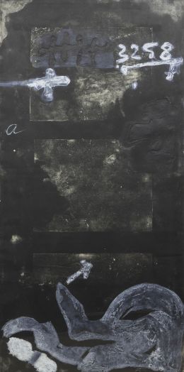 960.  ANTONI TÀPIES (Barcelona, 1923 - 2012)Signes sobre porta, 1988