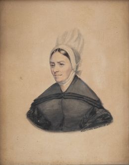860.  ESCUELA AMERICANA, SIGLO XIXRetrato de dama