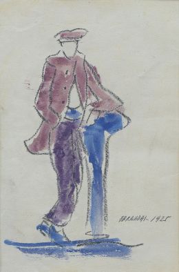 998.  RAFAEL BARRADAS (Montevideo, 1890 - 1929)
Marinero, 1925