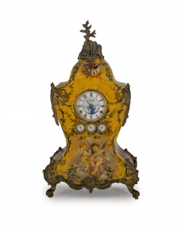 995.  L. Leroy & Cie 13-15 Palais Royal París. Reloj de sobremesa de gran sonería con fases lunares, calendario y alarma.
