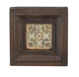 1184.  Azulejo de cerámica esmaltada.S. XVI.