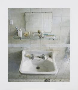 1063.  ANTONIO LÓPEZ (Tomelloso, 1936)Lavabo y espejo