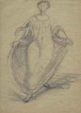 889.  PEDRO BUENO (Villa del Río, 1910 - Madrid, 1993)Figura femenina