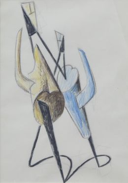 994.  ÁNGEL FERRANT  (Madrid, 1890 - 1961)Sin título (Estudio para "Estático cambiante")