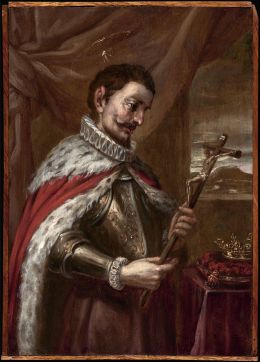 804.  LUCAS VALDÉS (Sevilla, 1661-Cádiz, 1725)San Luis, rey de Francia orando ante un crucifijo y Aparición de la Virgen de los Reyes a San Fernando