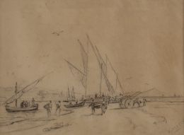 837.  VICENTE MARCH MARCO (Valencia, 1859-1927)Pescadores de Valencia