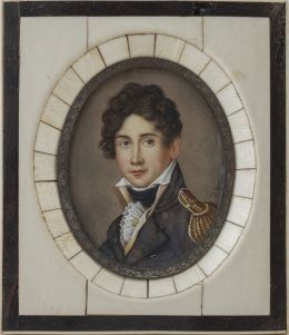 814.  ESCUELA ESPAÑOLA, SIGLO XXRetrato de caballero con uniforme