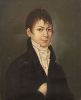 890.  ESCUELA ESPAÑOLA, SIGLO XIXRetrato de caballero