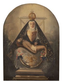 878.  ESCUELA ESPAÑOLA, SIGLO XIXLa Virgen de las Angustias