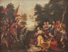 845.  PEETER SION (1624-1695)
David y Abigail