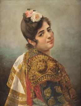924.  ESCUELA ESPAÑOLA, SIGLO XIXMaja vestida de torero
