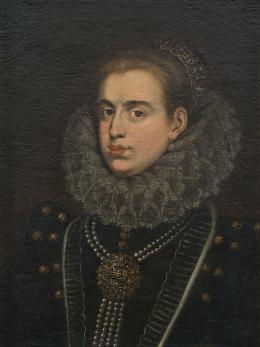 836.  ESCUELA FLAMENCA, SIGLO XVII
Retrato de dama