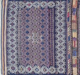 589.  Pequeña alfombra kilim persa Baluch.h. 1900.