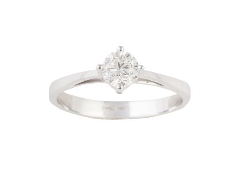 Sortija solitario de brillante de 0,45 ct aprox engastado e