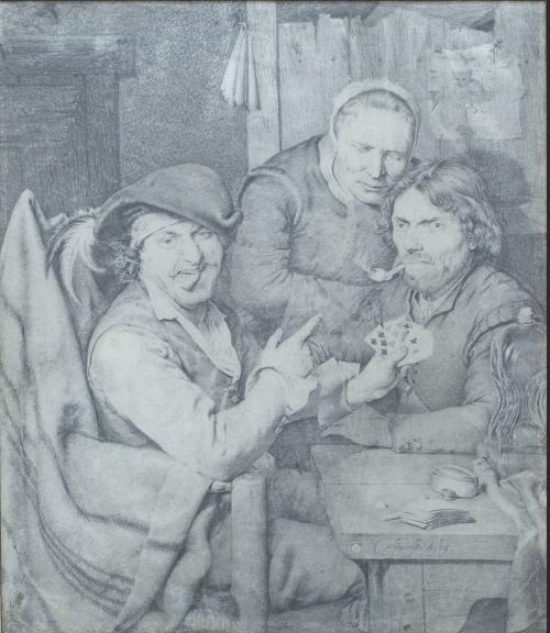 AERT COSYN (Rotterdam, c. 1631-1674)Jugadores de naipes