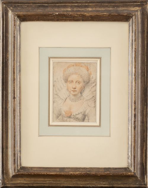 ESCUELA ITALIANA, SIGLO XVIIRetrato de dama con cuello de