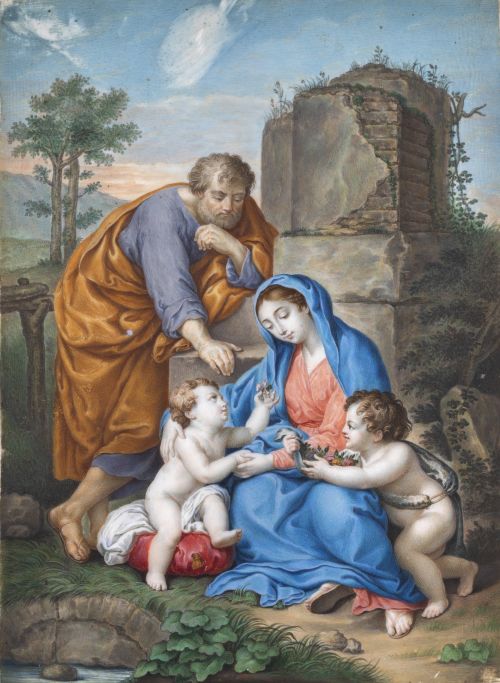 CÍRCULO ANTON RAFAEL MENGS (1728-1779)Sagrada Familia con