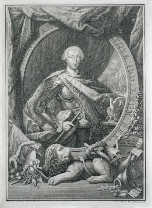 CAMILLUS PADERNI (inv) PHILIPPUS MORGHEN (sculp)Retrato d