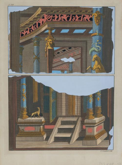 ESCUELA ITALIANA, SIGLO XIXColección de cinco grabados de