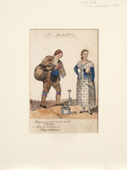 CÍRCULO DE ANTONIO RODRIGUEZ (Escuela española, siglo XIX)