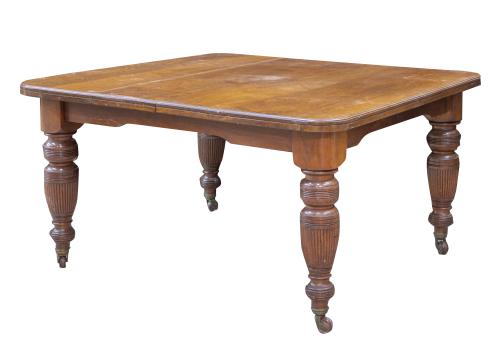 Mesa de comedor extensible de madera de caoba.Inglaterra,