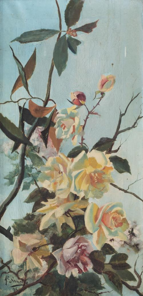 ESCUELA ESPAÑOLA, SIGLO XIXPareja de Flores