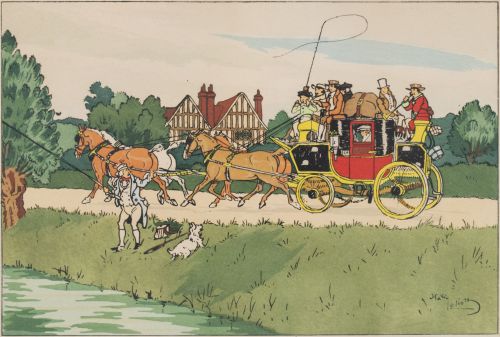 HARRY ELIOT (Francia, 1882-1959)El saludo a la diligencia