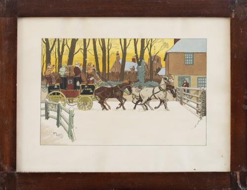 HARRY ELIOT (Francia, 1882-1959)El saludo a la diligencia