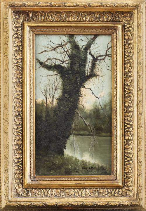 ESCUELA ESPAÑOLA, SIGLO XIXPaisaje con árbol