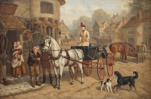 EDWARD BENJAMIN HERBERTE (act.1857-1893) Escena cotidiana