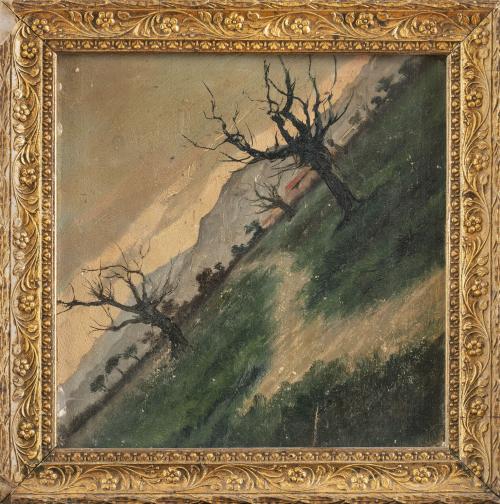 ESCUELA ESPAÑOLA, SIGLO XIXPareja de paisajes