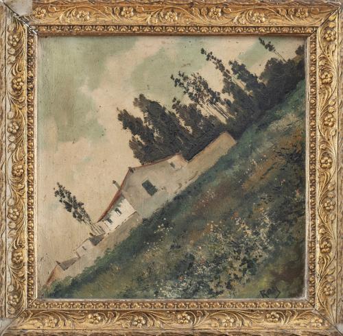 ESCUELA ESPAÑOLA, SIGLO XIXPareja de paisajes