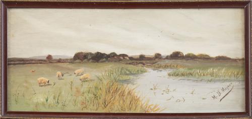 M. D. MOYANOPaisaje con ovejas