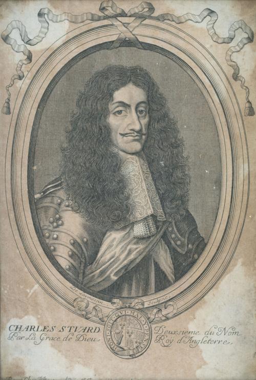 NICOLAS II DE LARMESSIN (1632- 1694)Retrato de Carlos II 