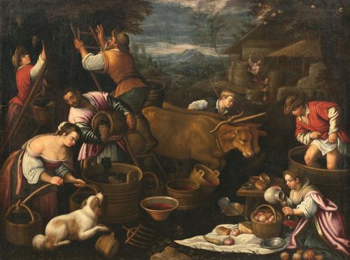 CÍRCULO DE BASSANO, SIGLO XVIIAlegoría del otoño