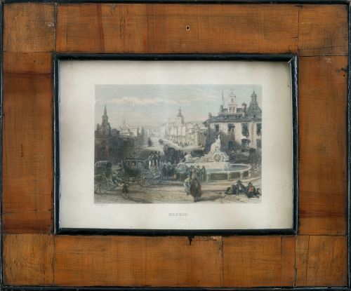 ESCUELA ESPAÑOLA, SIGLO XIXVista de la Plaza de Cibeles y