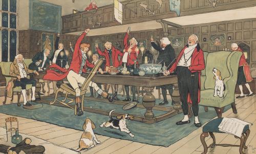 CECIL ALDIN (Francia, 1870-1935)Jugadores de ajedrez; Cen