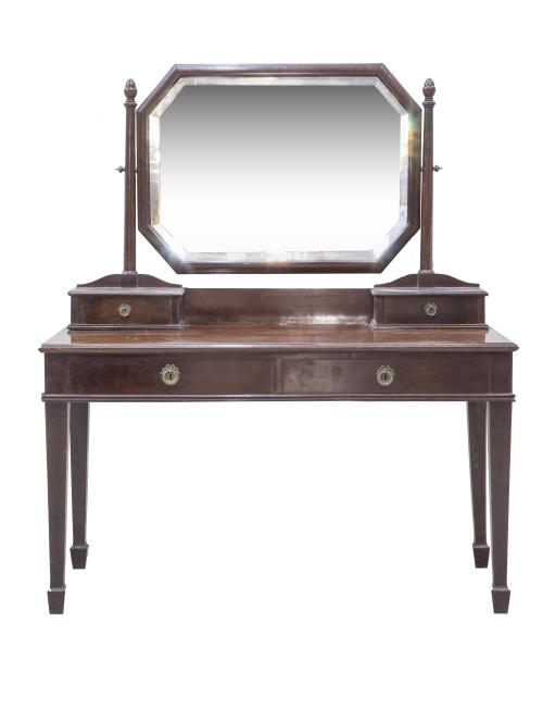 Mueble de tocador de madera con espejo basculante.Francia