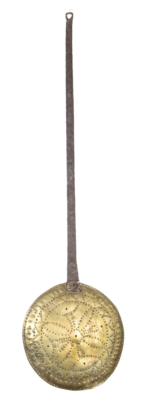 Calentador de cama en cobre.España, S. XIX.