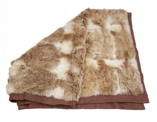 Manta vintage de piel de vicuña