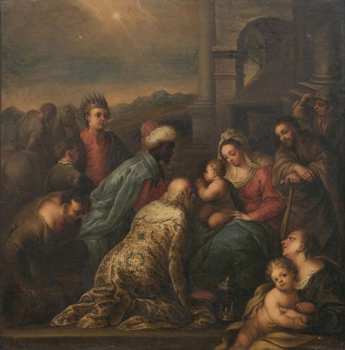 ESCUELA GRANADINA, SIGLO XVIIAdoración de los Reyes Magos