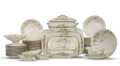 Albert Pillivuyt & Co Foecy.Vajilla de porcelana esmaltad