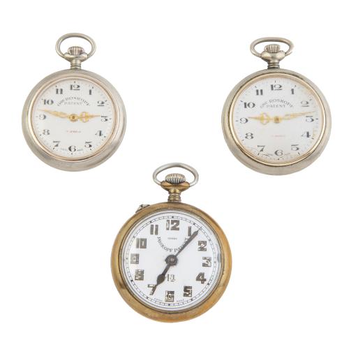 Conjunto de tres relojes ROSKOPF de pp. S.XX