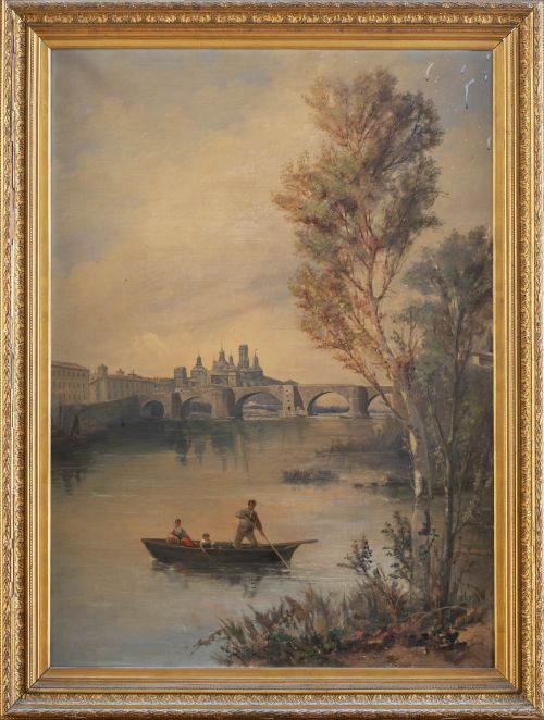 ESCUELA ESPAÑOLA, SIGLO XIXPaisaje con la Catedral de Zar