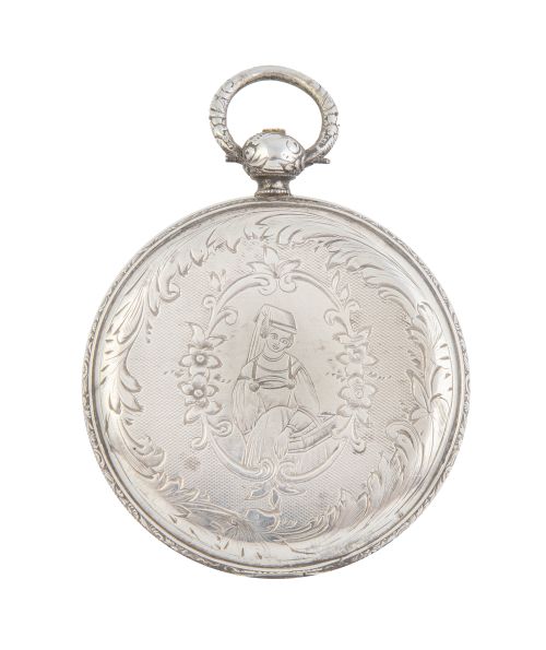 Reloj saboneta VACHERON en plata de pp. S.XX . "Vacheron Nº