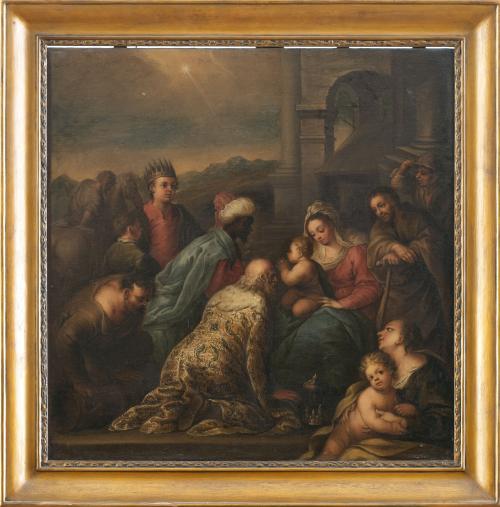 ESCUELA GRANADINA, SIGLO XVIIAdoración de los Reyes Magos
