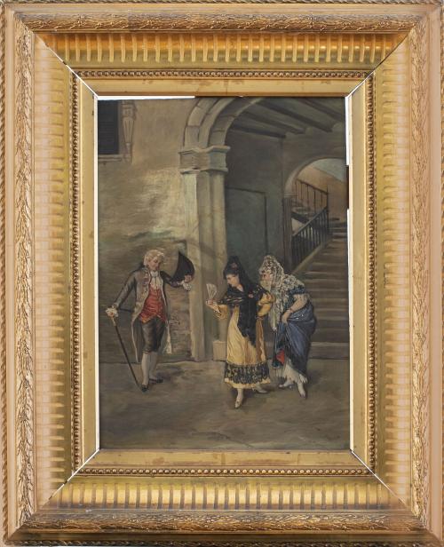 ESCUELA ESPAÑOLA, SIGLO XIXEscena galante