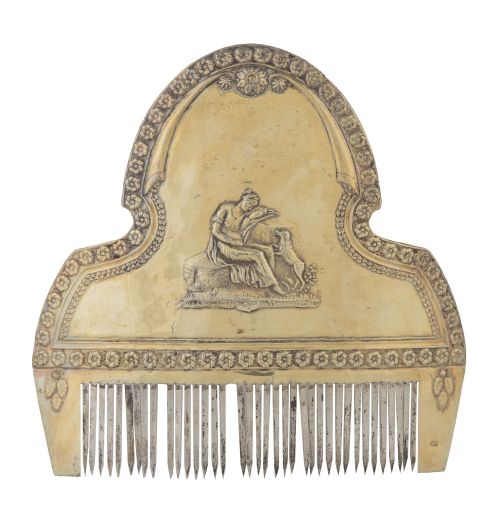 Peineta de plata y plata vermeille para valenciana, Final