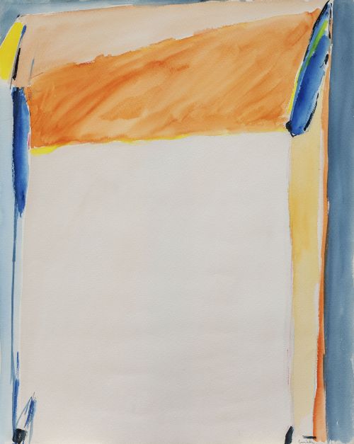 ESCUELA s.XXComposición naranja y azul