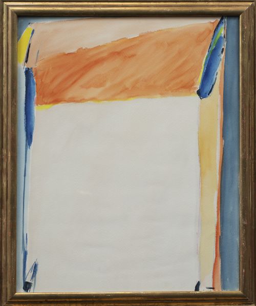 ESCUELA s.XXComposición naranja y azul